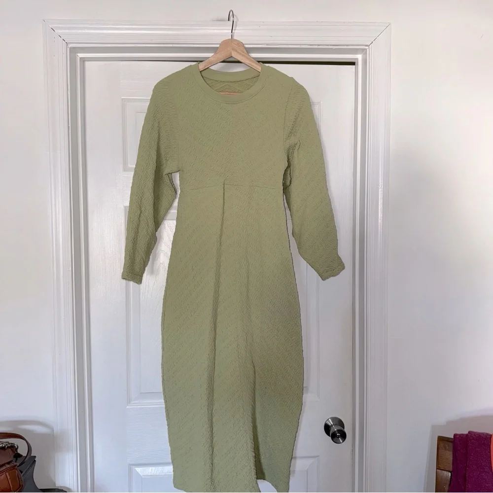 Free People Gabby Seamless Green Dress M L